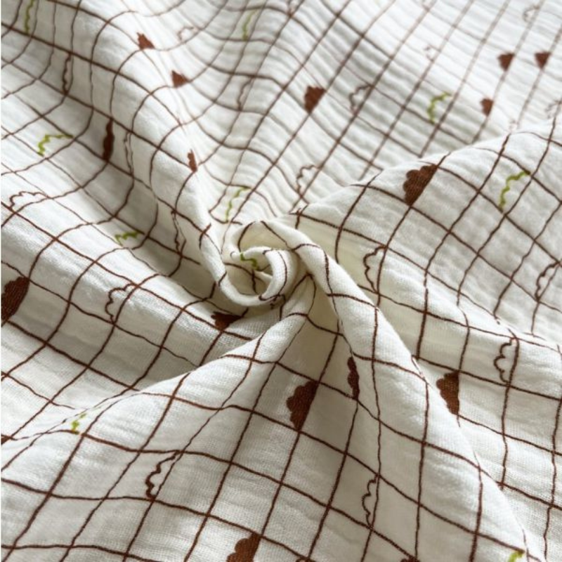 Attache tétine - Gaze de coton Nuages - La Petite Framboise