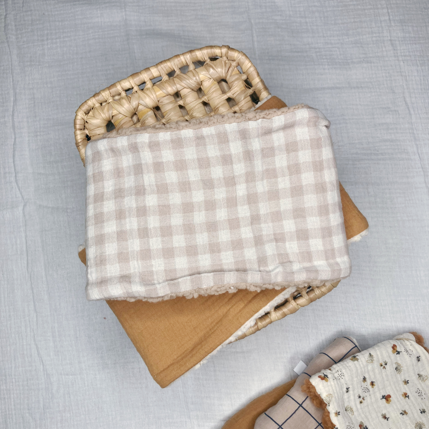 Tour de cou - Vichy beige