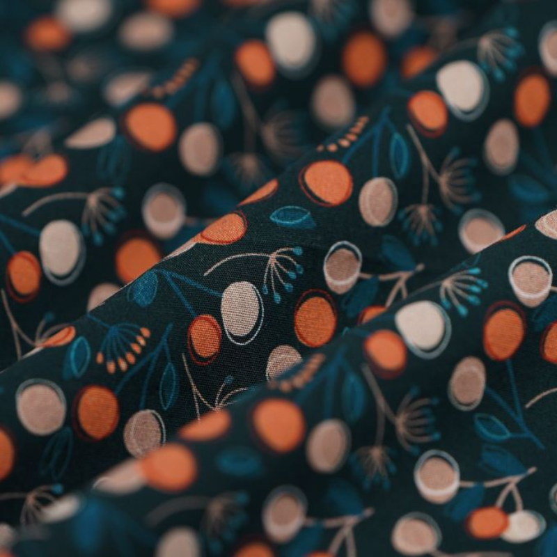 Bandeau de soin - Bleu marine avec des baies