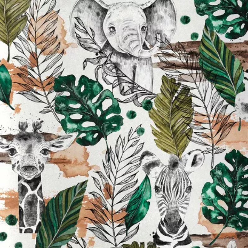 Barrette Nœud - Vert Savane