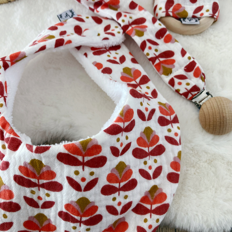 Coffret de naissance - Ecru fleur Martha ocre