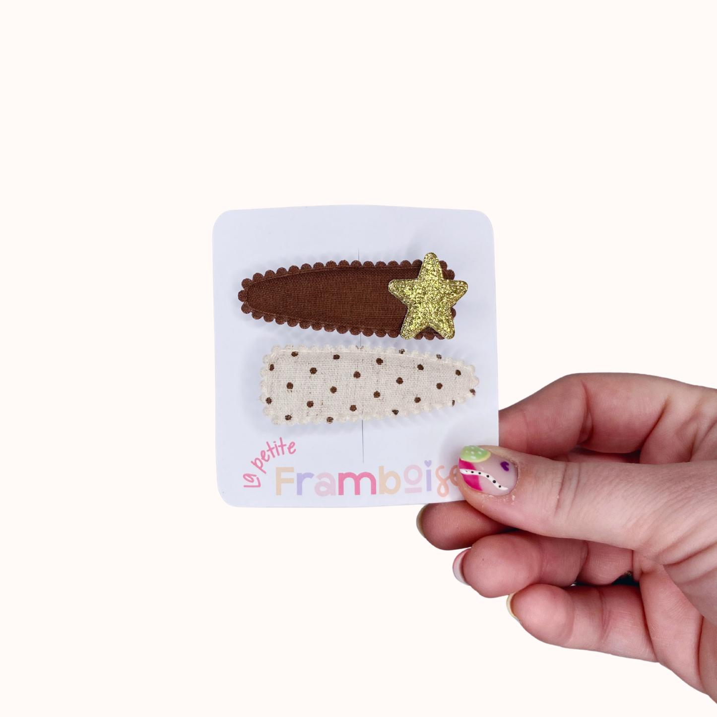 Lot de 2 Pinces Clip en Tissu – #11
