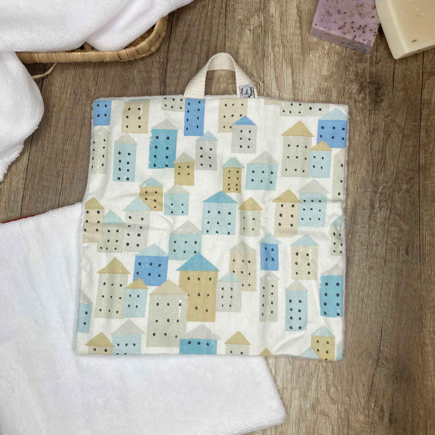 Serviette/Débarbouillette Multi-Usage - Maisons