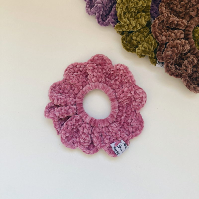 Chouchou Crochet doudou - Rose