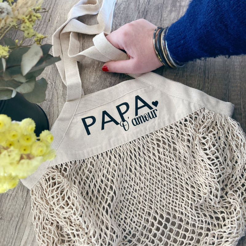 Sac filet - Papa d'amour