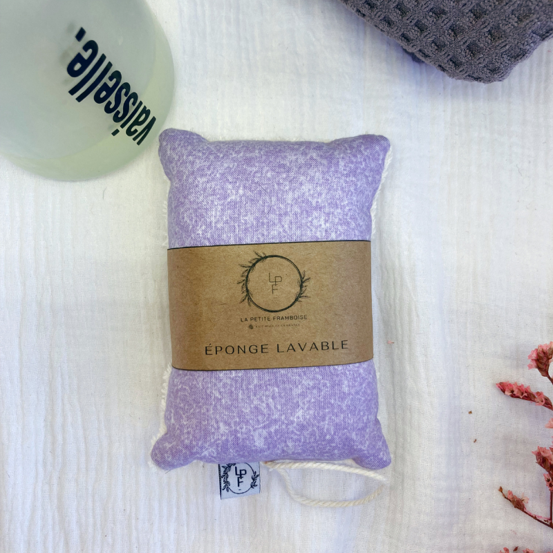 Éponge lavable et réutilisable - Violet