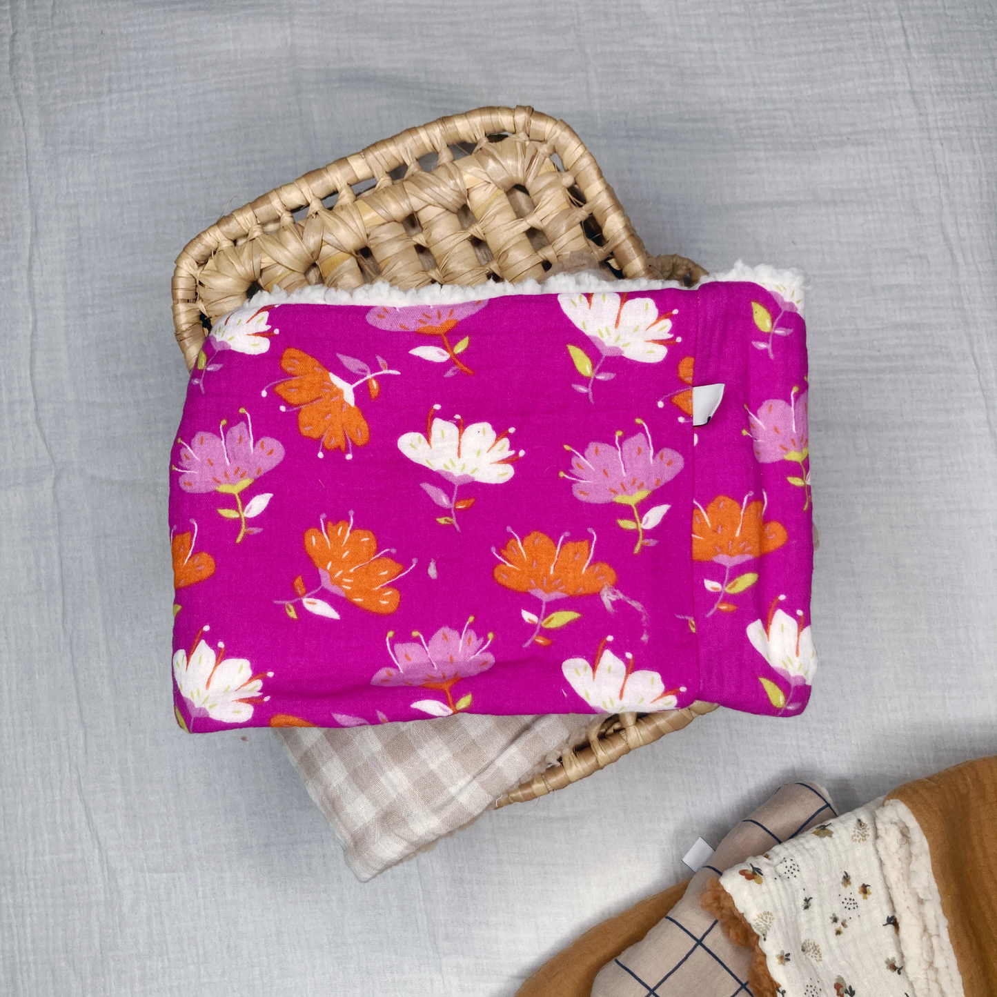 Tour de cou - Violine motif fleurs