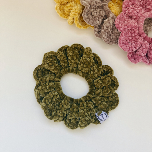 Chouchou Crochet doudou - Kaki