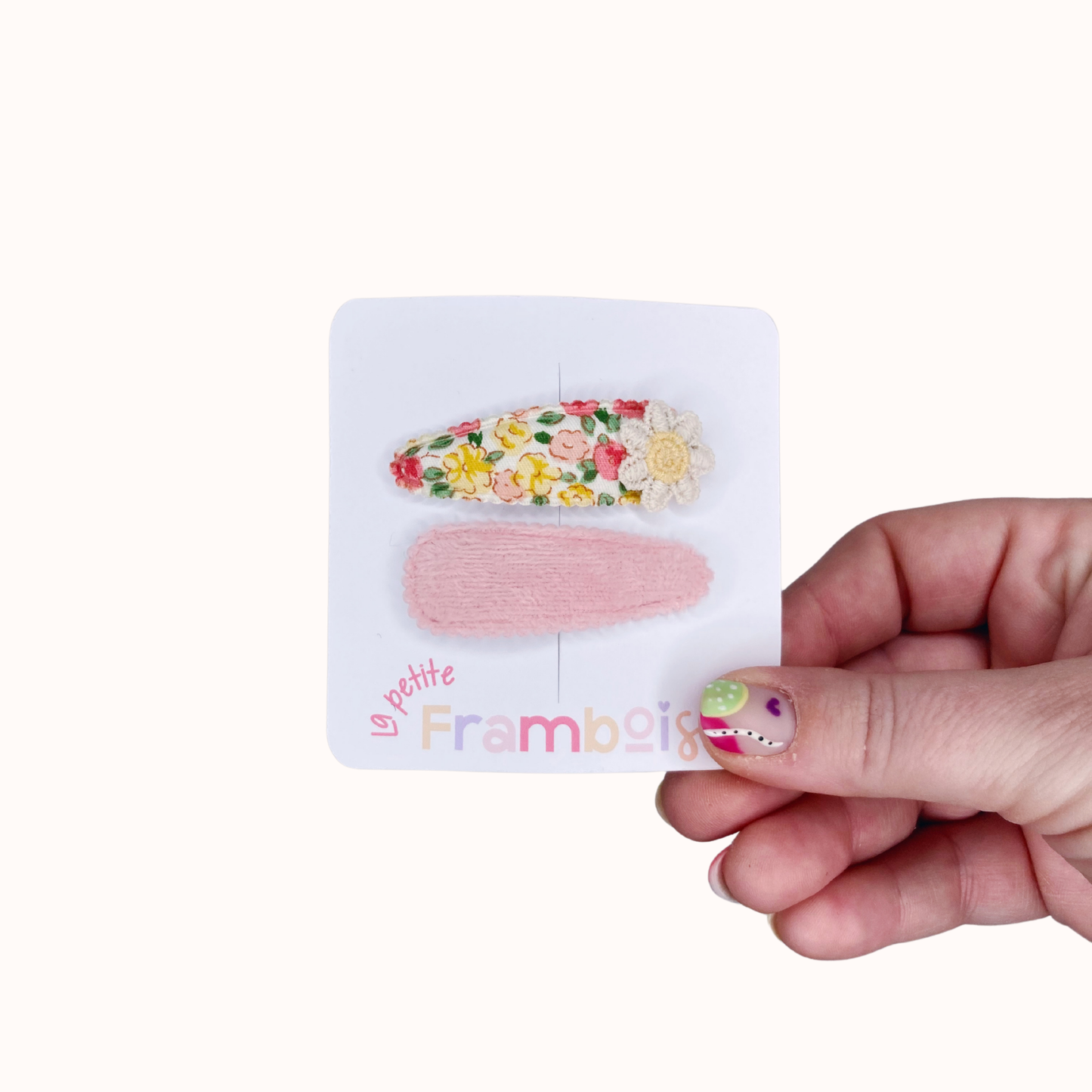 Lot de 2 Pinces Clip en Tissu – #14