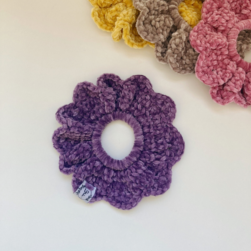 Chouchou Crochet doudou - Violet
