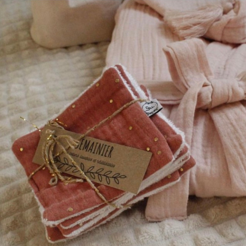 Semainier de Cotons Lavables – SUR COMMANDE