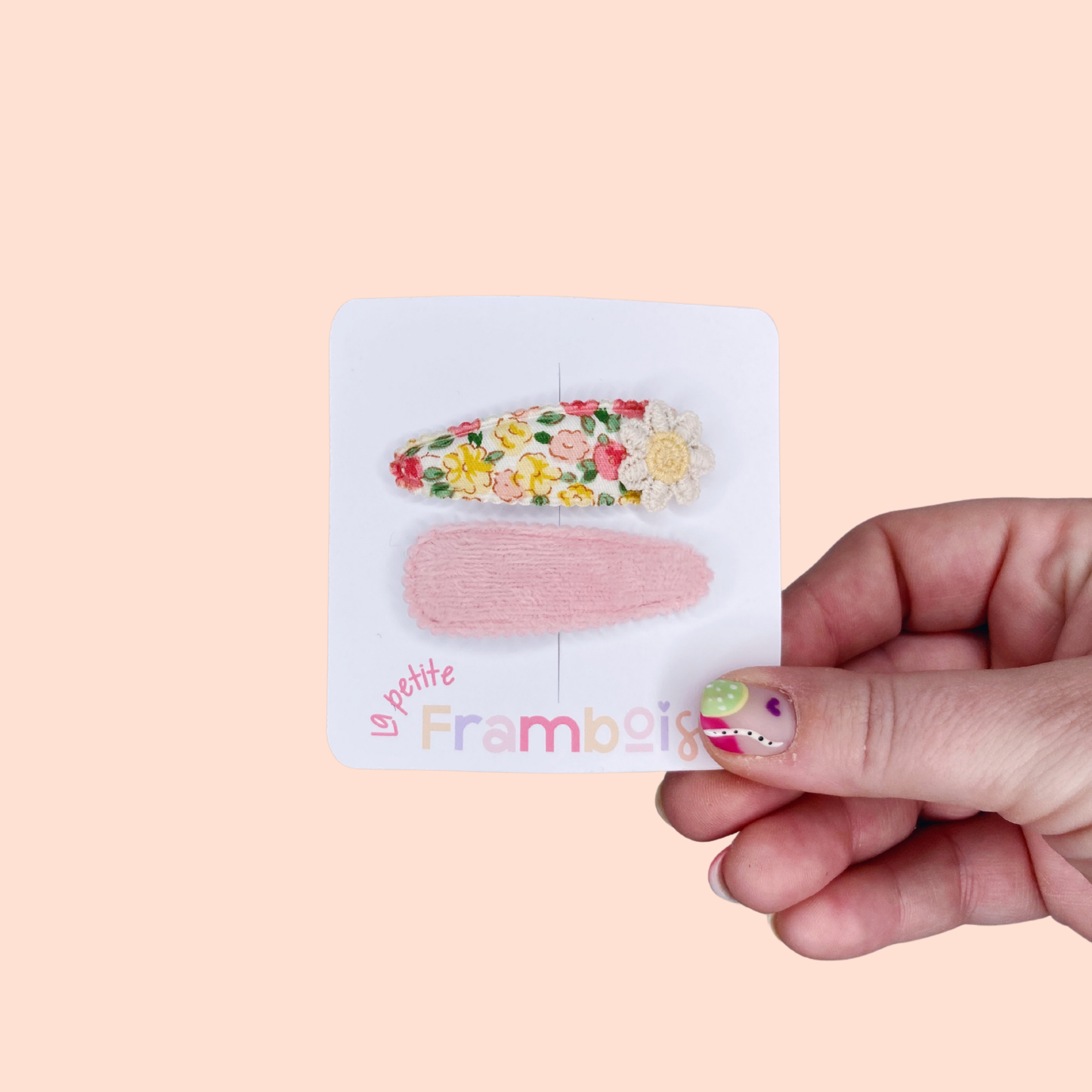Lot de 2 Pinces Clip en Tissu – #14