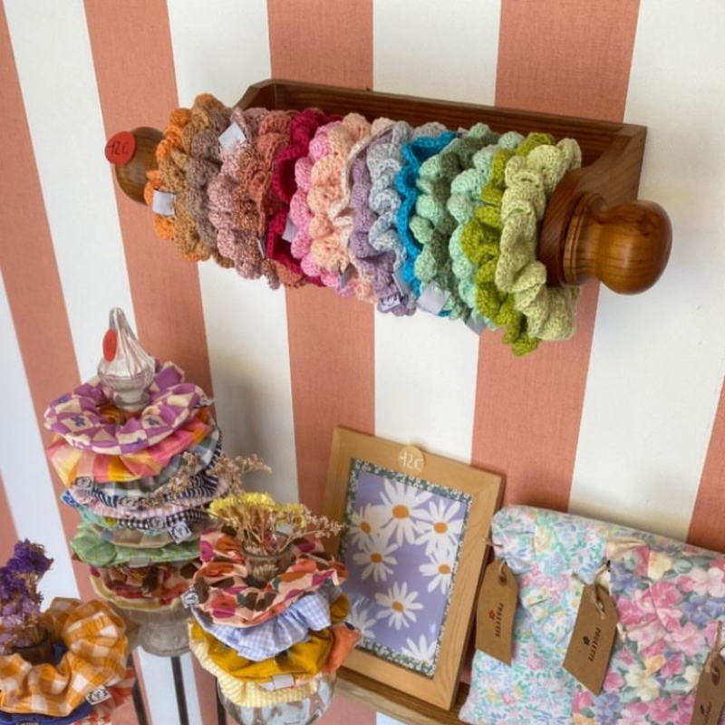 Chouchou Crochet - Vert pomme