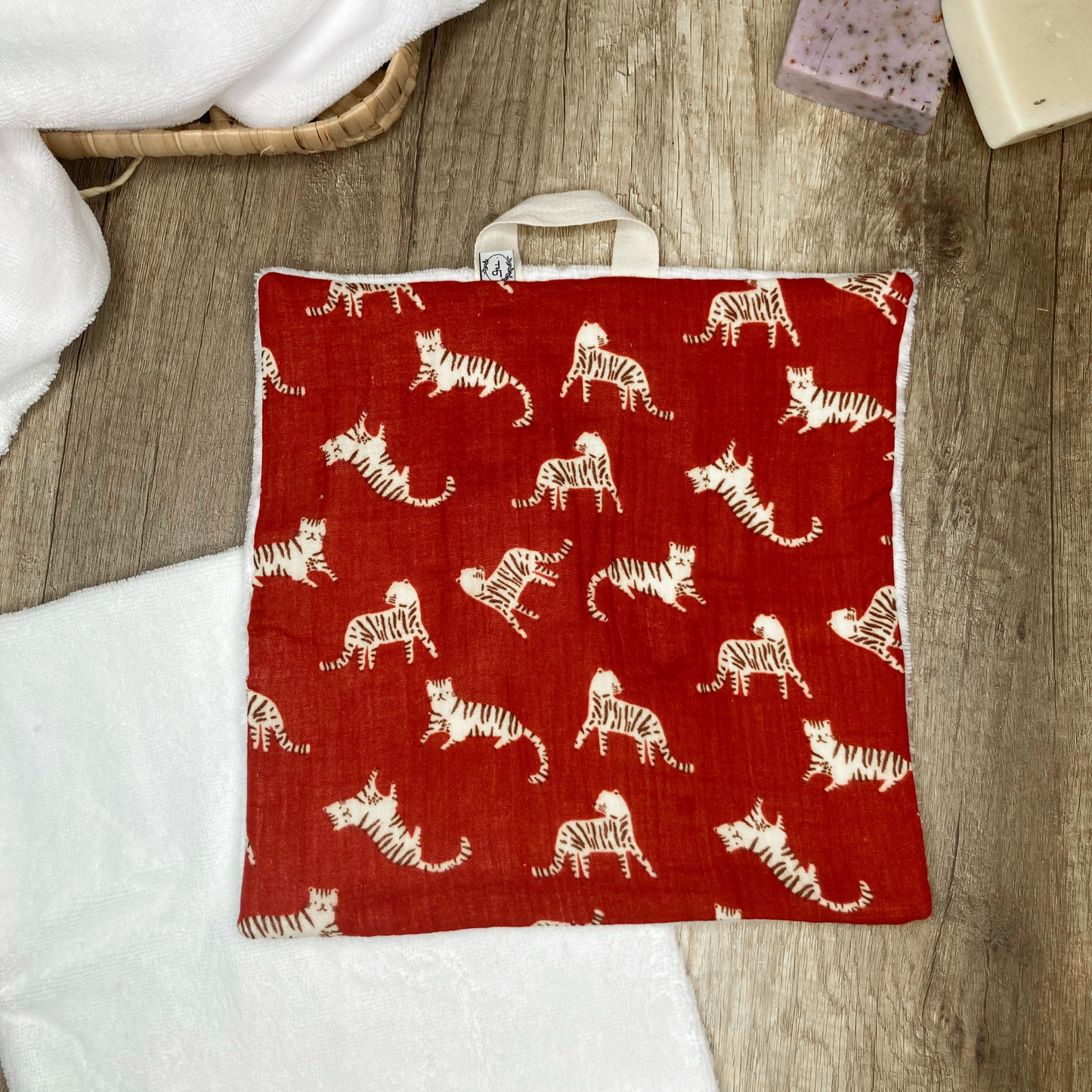 Serviette/Débarbouillette Multi-Usage - Tomette motif tigre