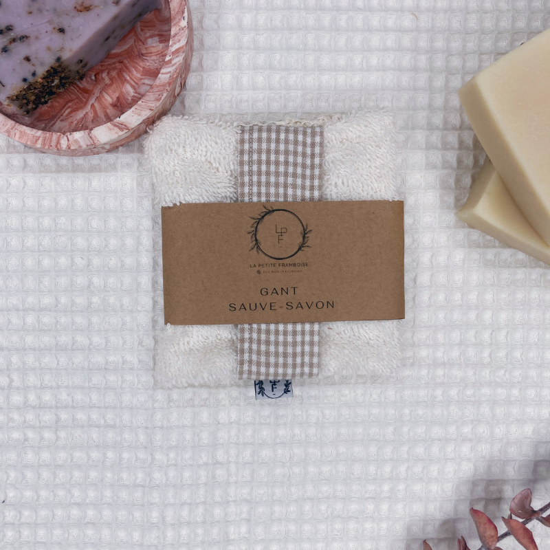 Gant Sauve-Savon Multi-Usages - Vichy beige