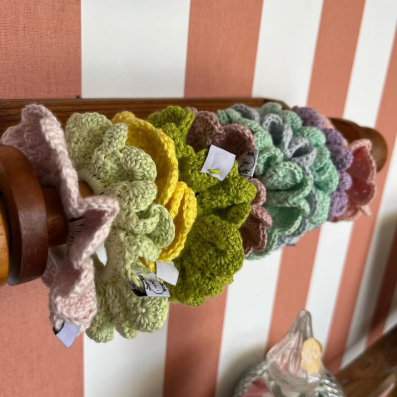 Chouchou Crochet - Vert pomme