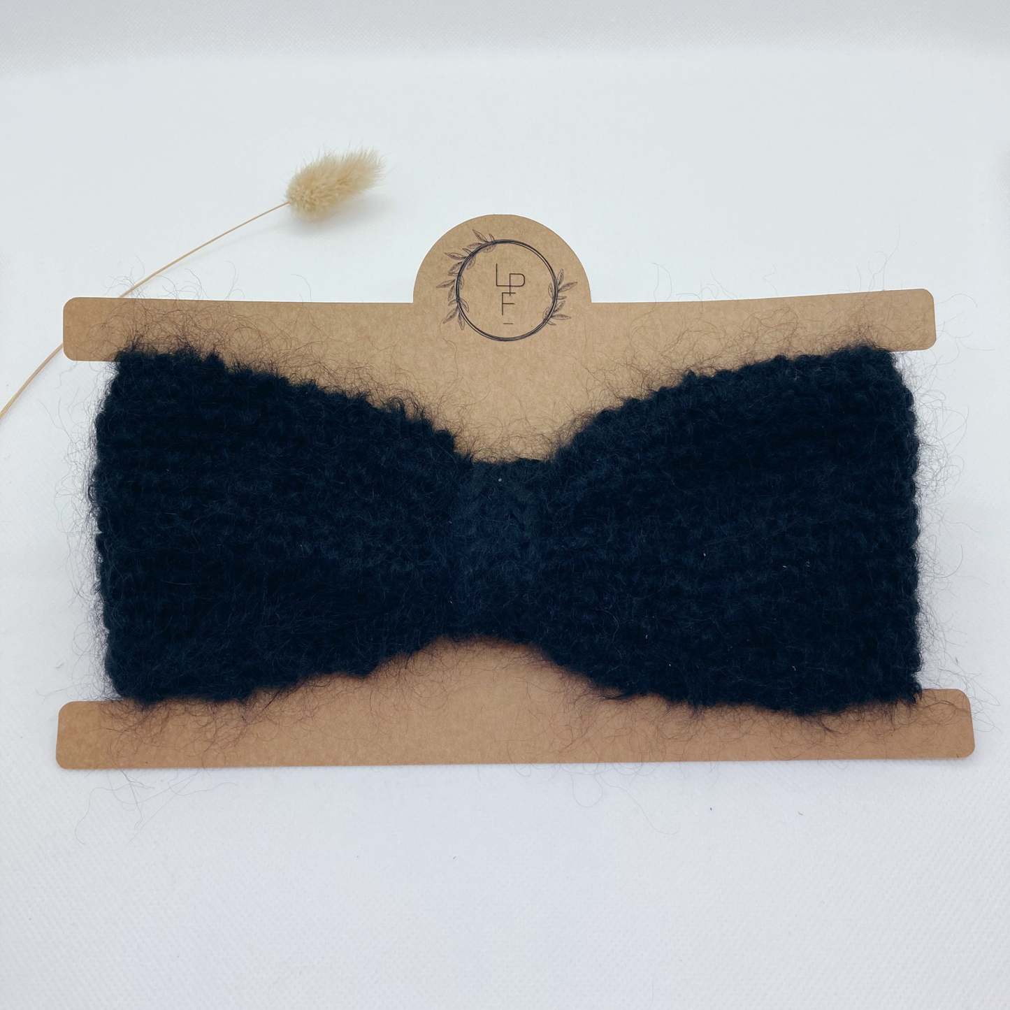Bandeau bébé en mohair - Bleu Jean