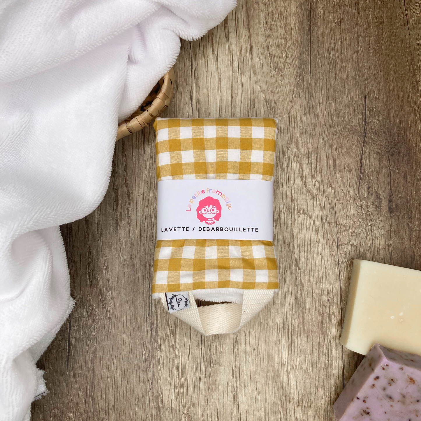 Serviette/Débarbouillette Multi-Usage - Vichy jaune