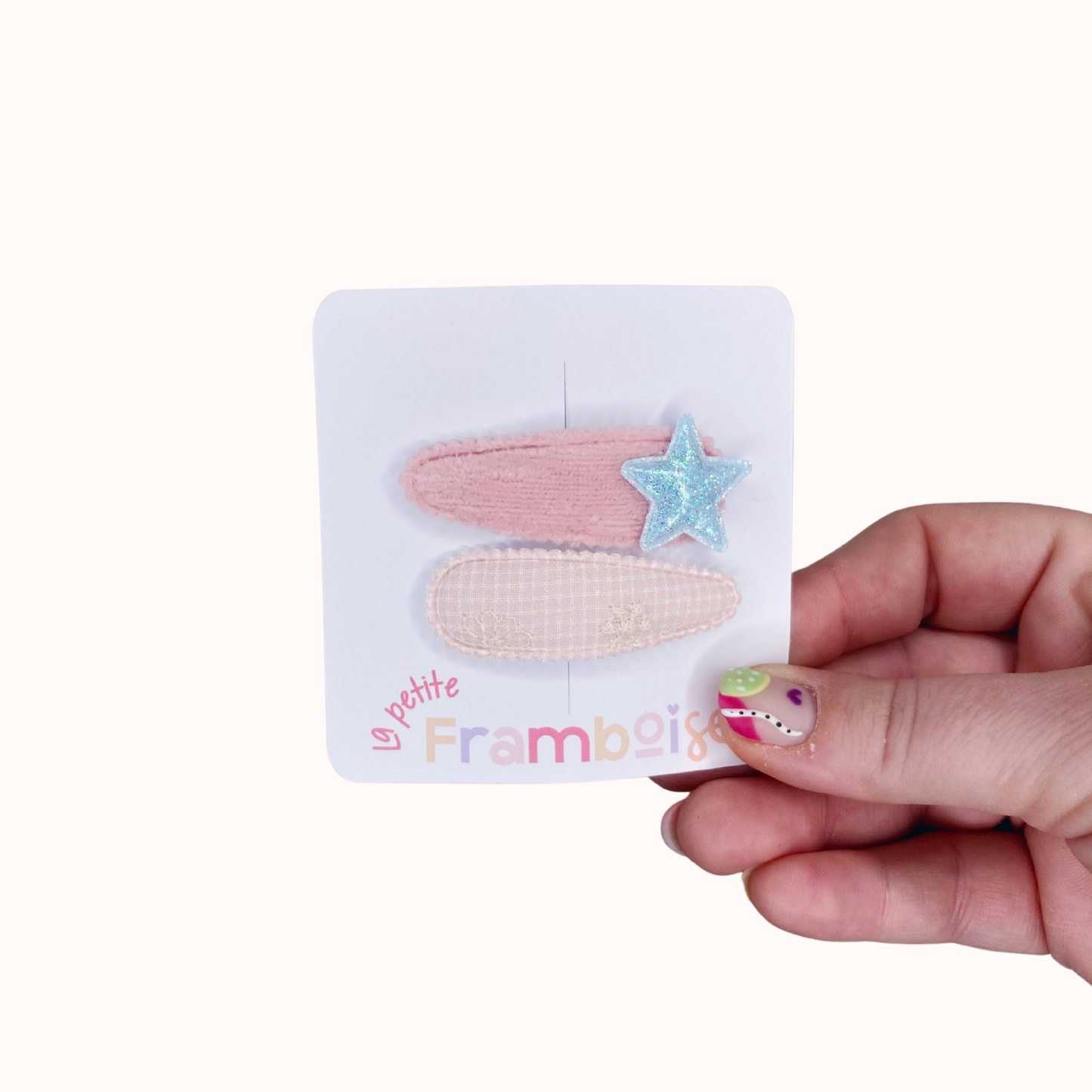 Lot de 2 Pinces Clip en Tissu – #16