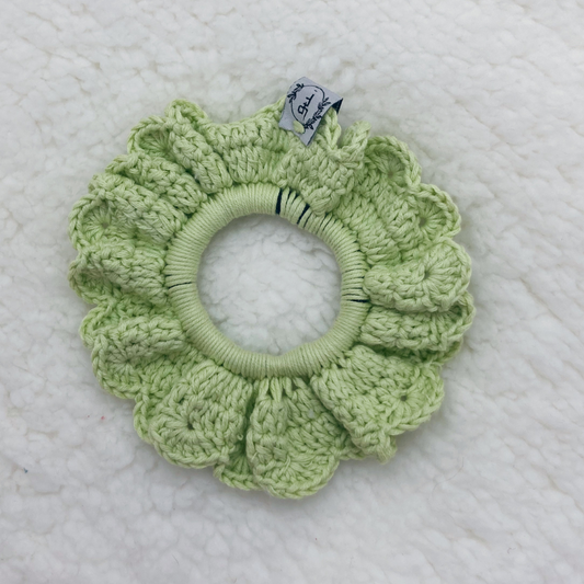 Chouchou Crochet - Vert pomme