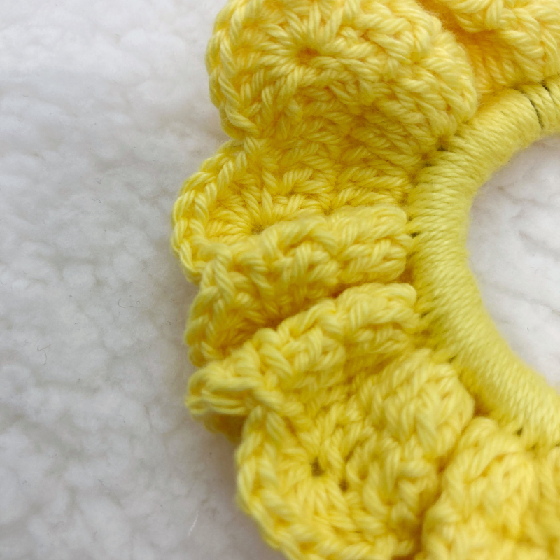 Chouchou Crochet - Jaune