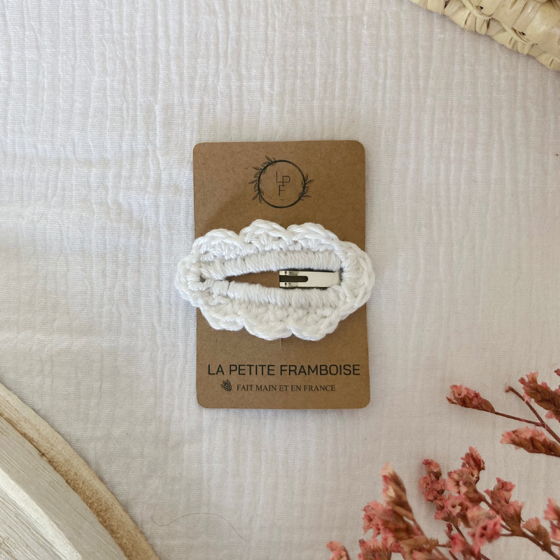 Barrette Bernadette - Blanc