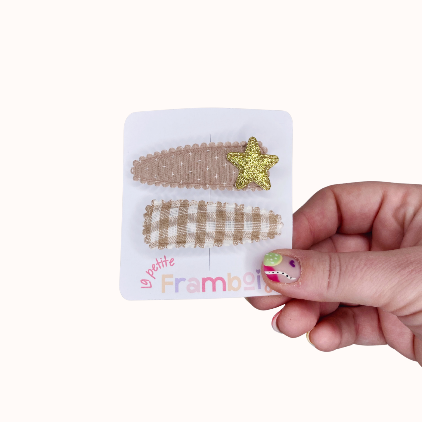 Lot de 2 Pinces Clip en Tissu – #24