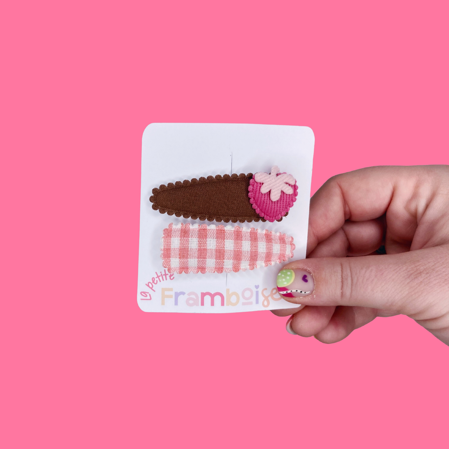 Lot de 2 Pinces Clip en Tissu – #29