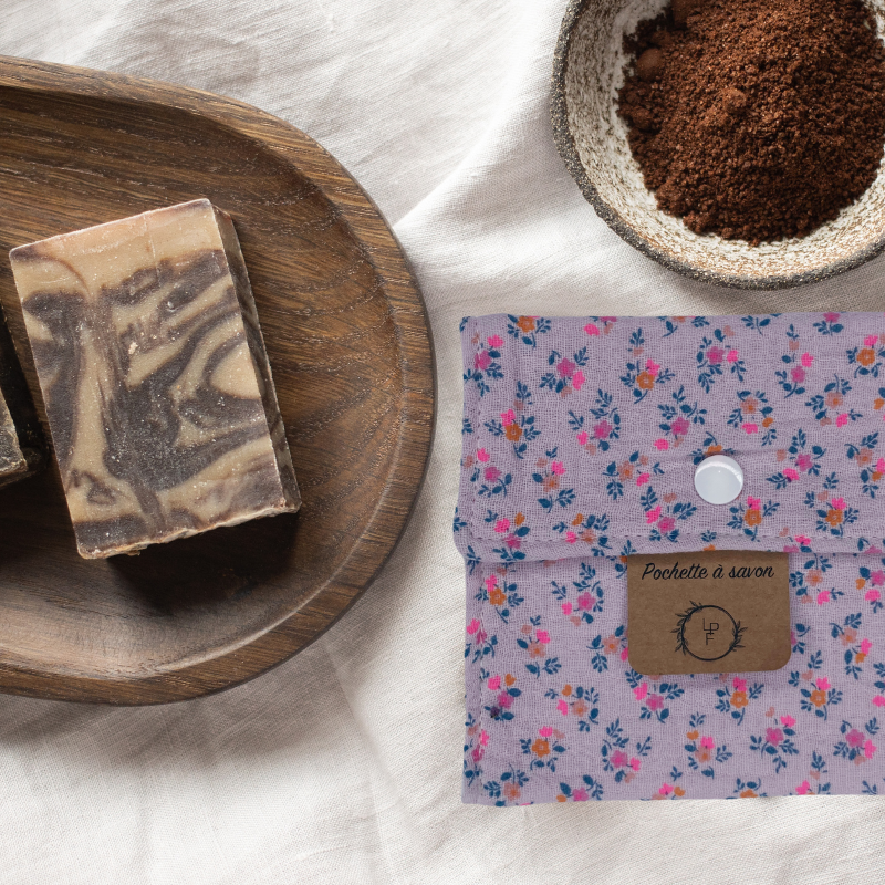 Pochette à Savon Imperméable – Violine à fleur
