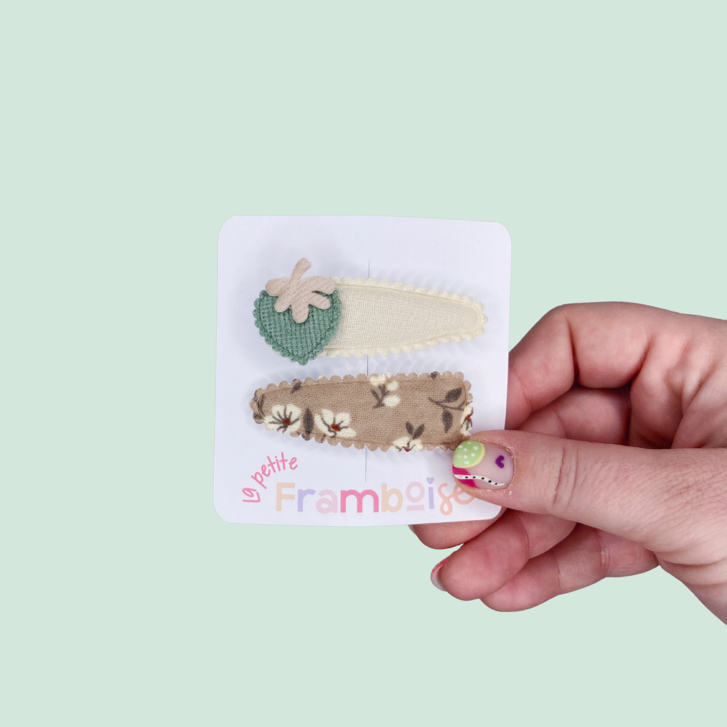 Lot de 2 Pinces Clip en Tissu – #31