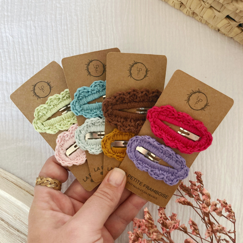 Barrette Bernadette - Gris - La Petite Framboise