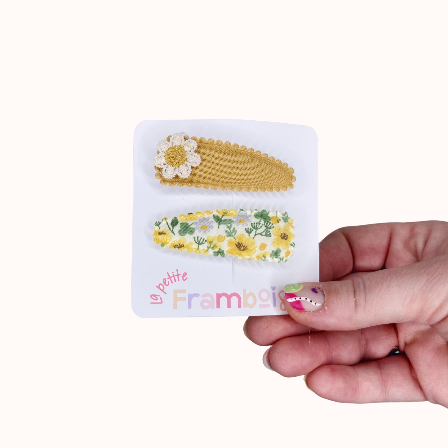 Lot de 2 Pinces Clip en Tissu – #32