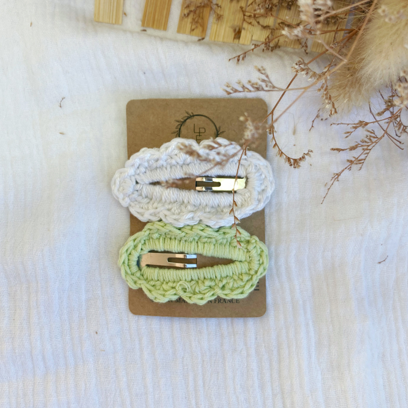 Barrette Bernadette - Vert pomme