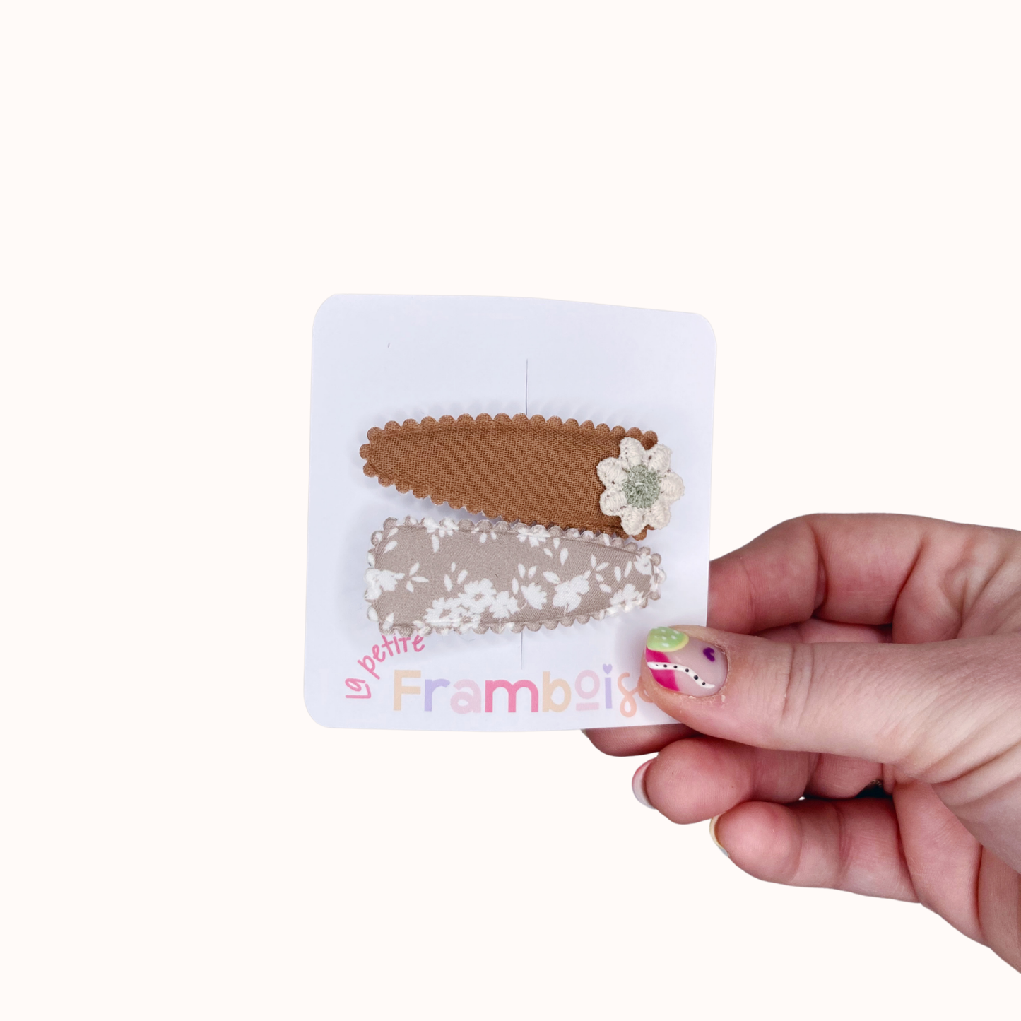 Lot de 2 Pinces Clip en Tissu – #33