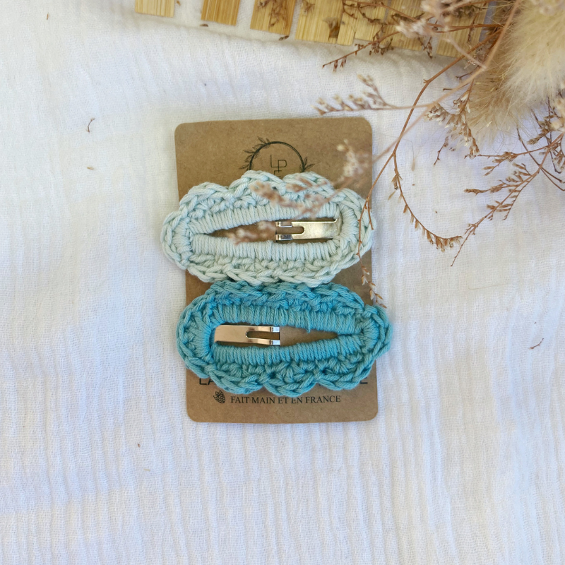 Barrette Bernadette - Bleu ciel