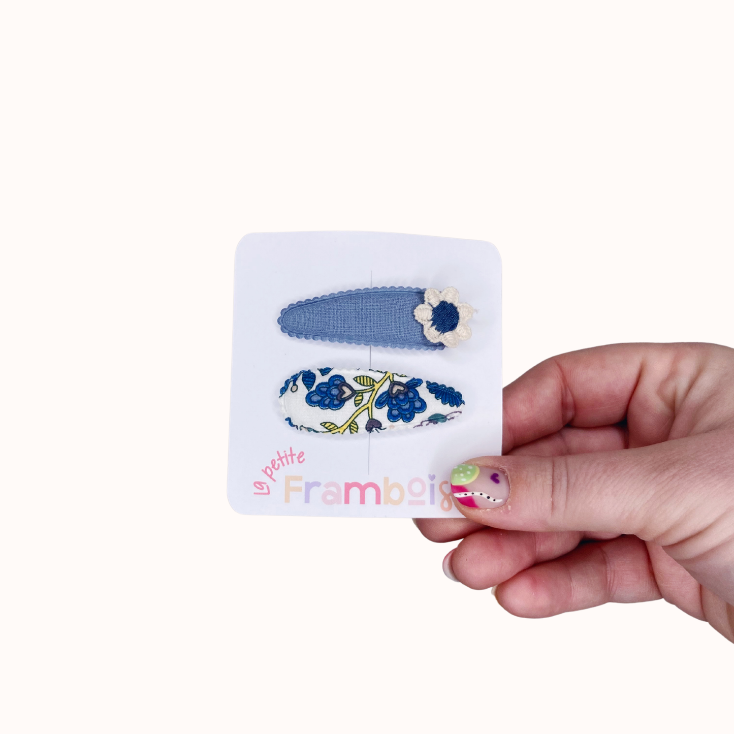 Lot de 2 Pinces Clip en Tissu – #34