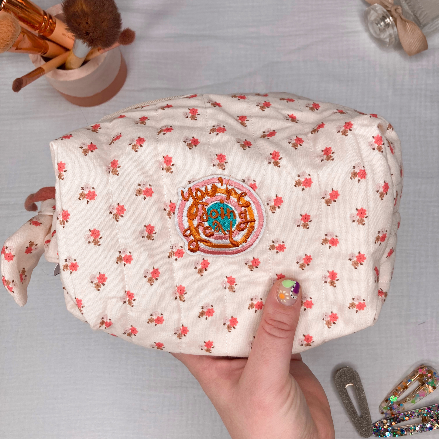Trousse de toilette – Bohème Fleurie 🌸