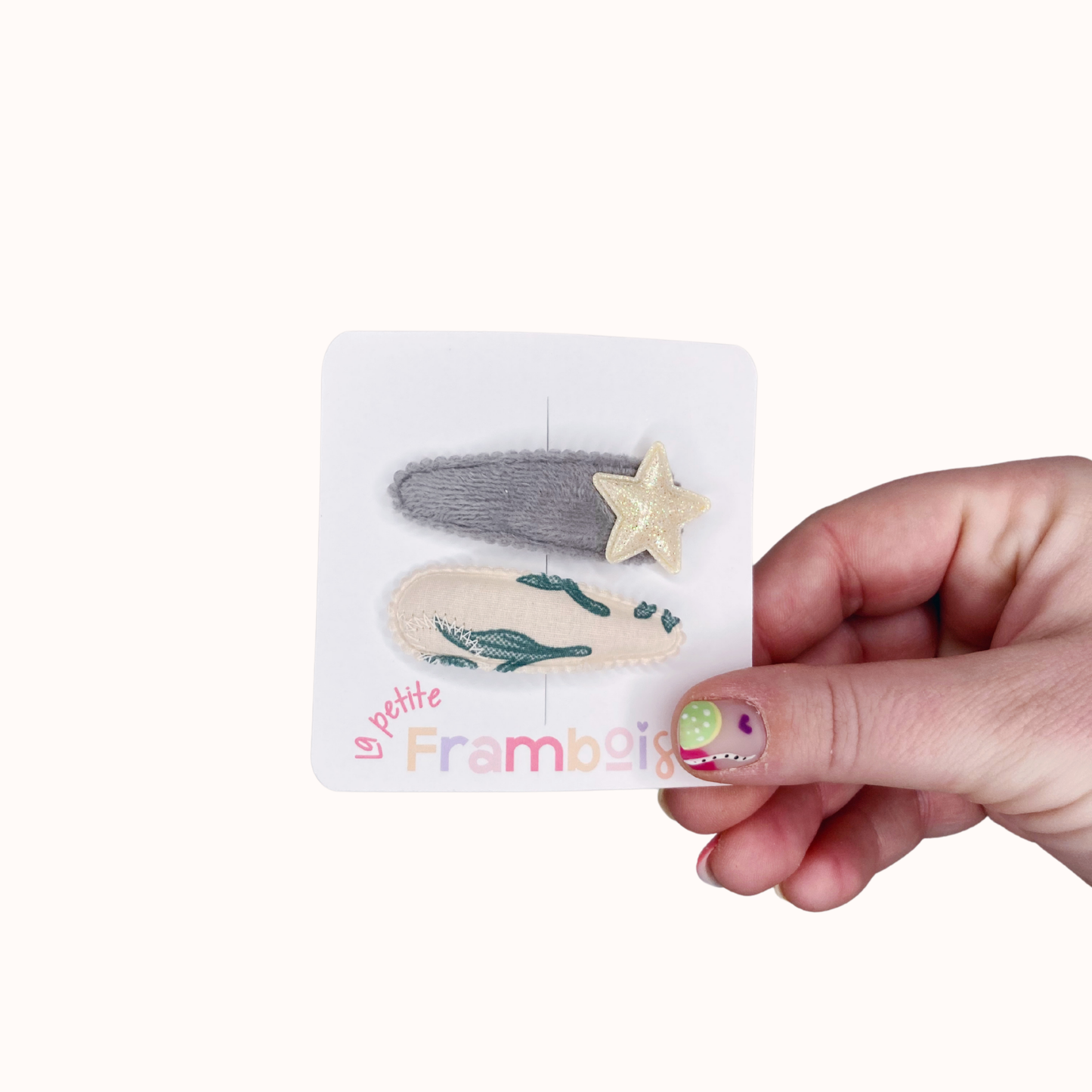 Lot de 2 Pinces Clip en Tissu – #40