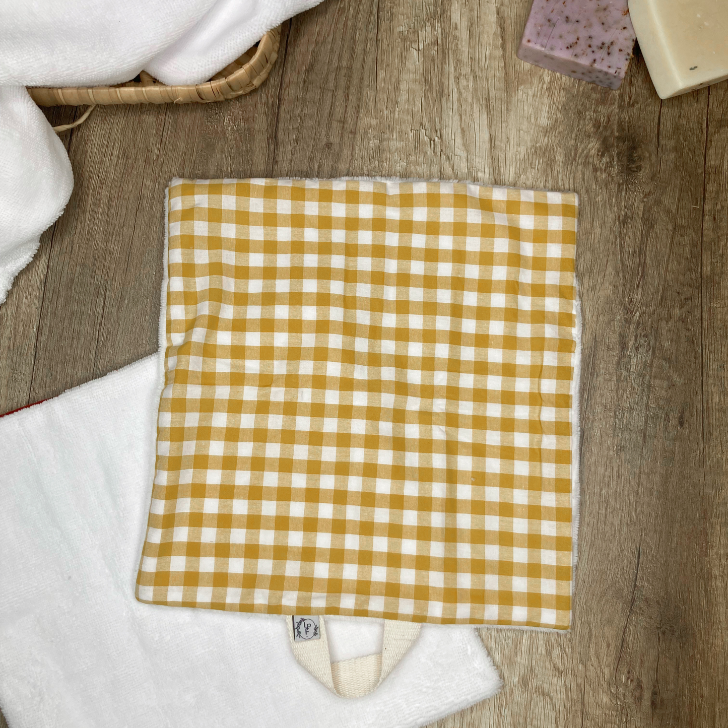 Serviette/Débarbouillette Multi-Usage - Vichy jaune