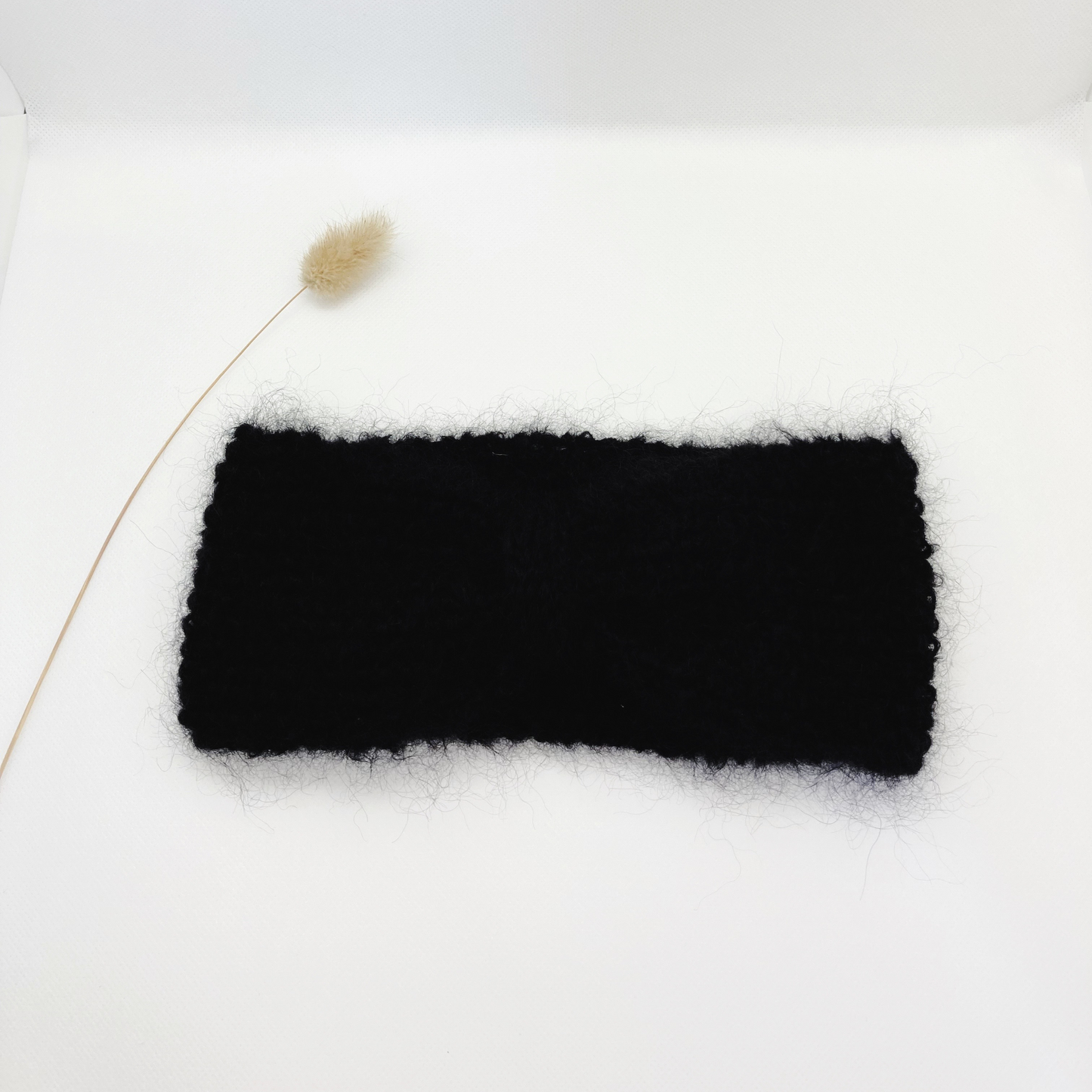 Bandeau bébé en mohair - Bleu Jean