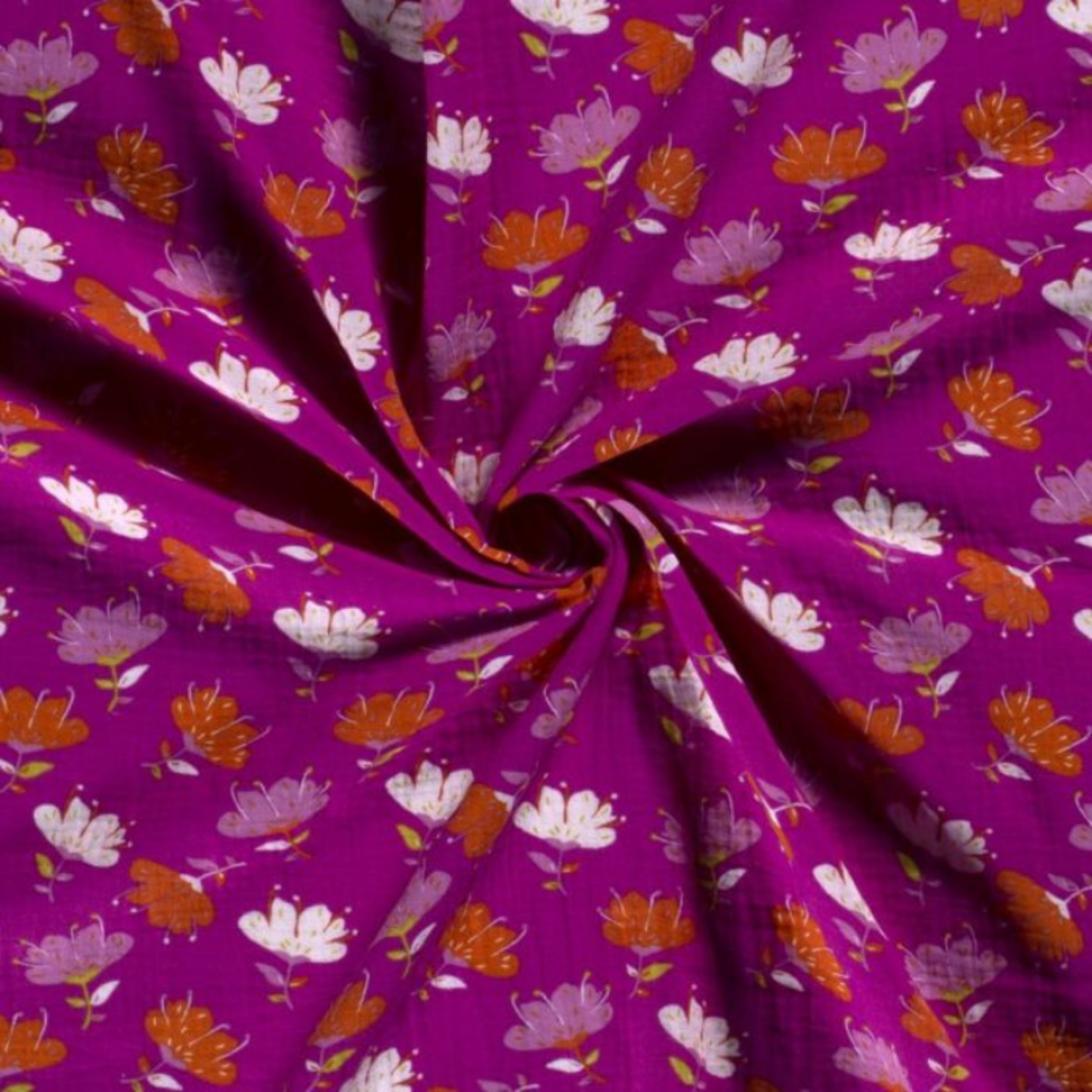 Tour de cou - Violine motif fleurs