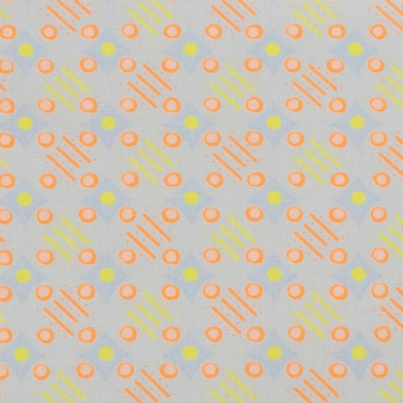 Pince Scrunchy - Motif jaune/orange fluo