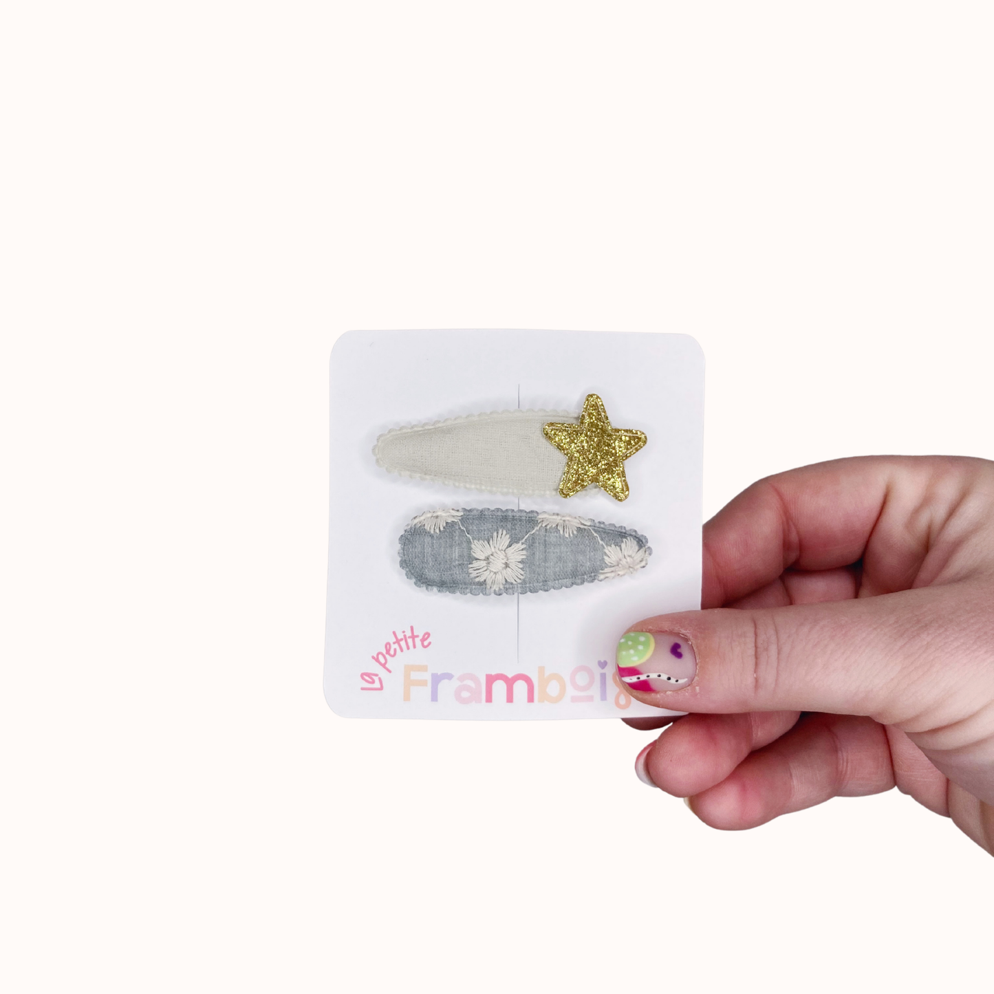 Lot de 2 Pinces Clip en Tissu – #36