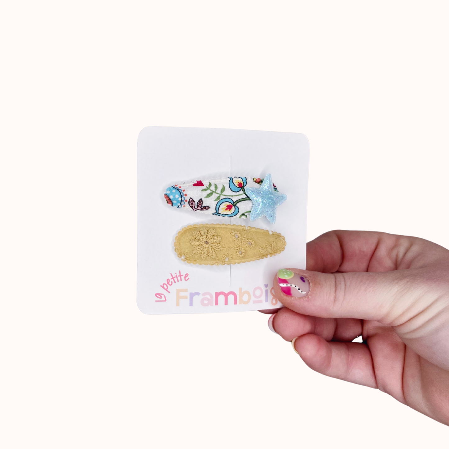 Lot de 2 Pinces Clip en Tissu – #41
