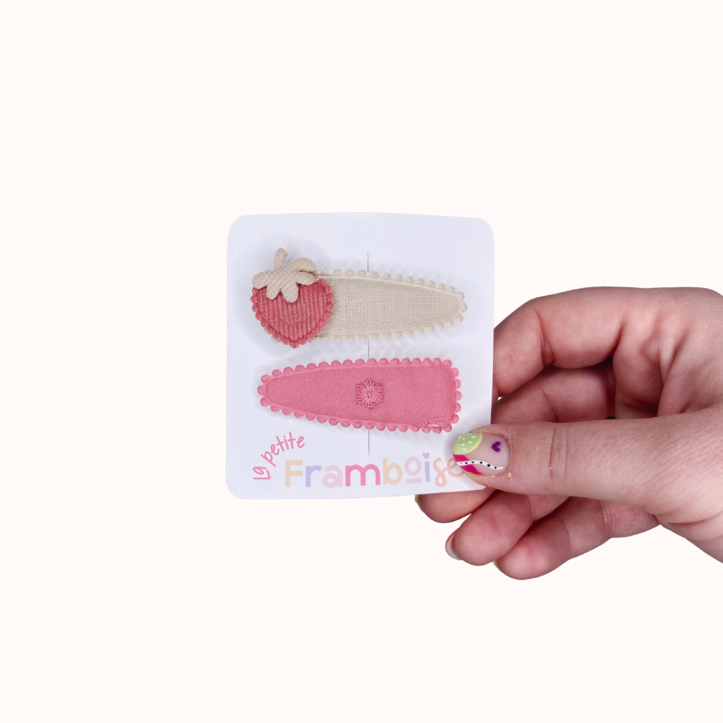 Lot de 2 Pinces Clip en Tissu – #42