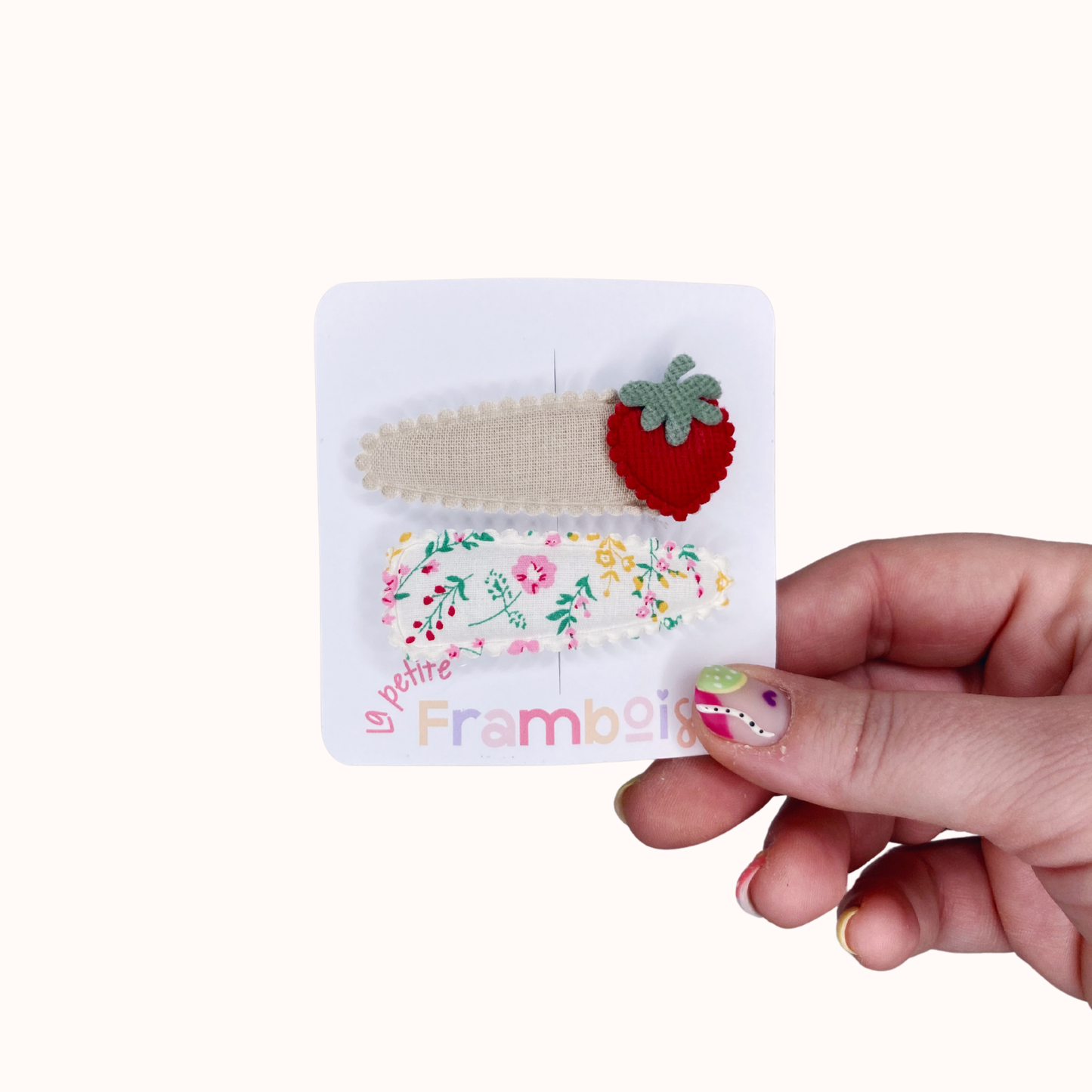 Lot de 2 Pinces Clip en Tissu – #43