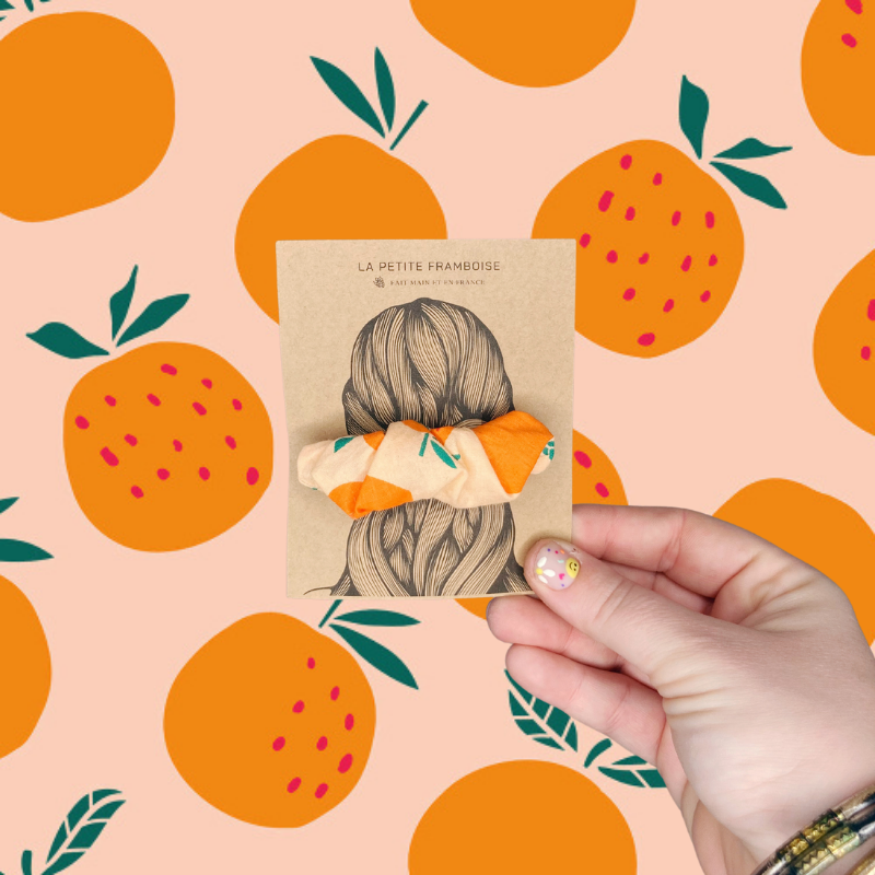 Pince Scrunchy - Orange agrume
