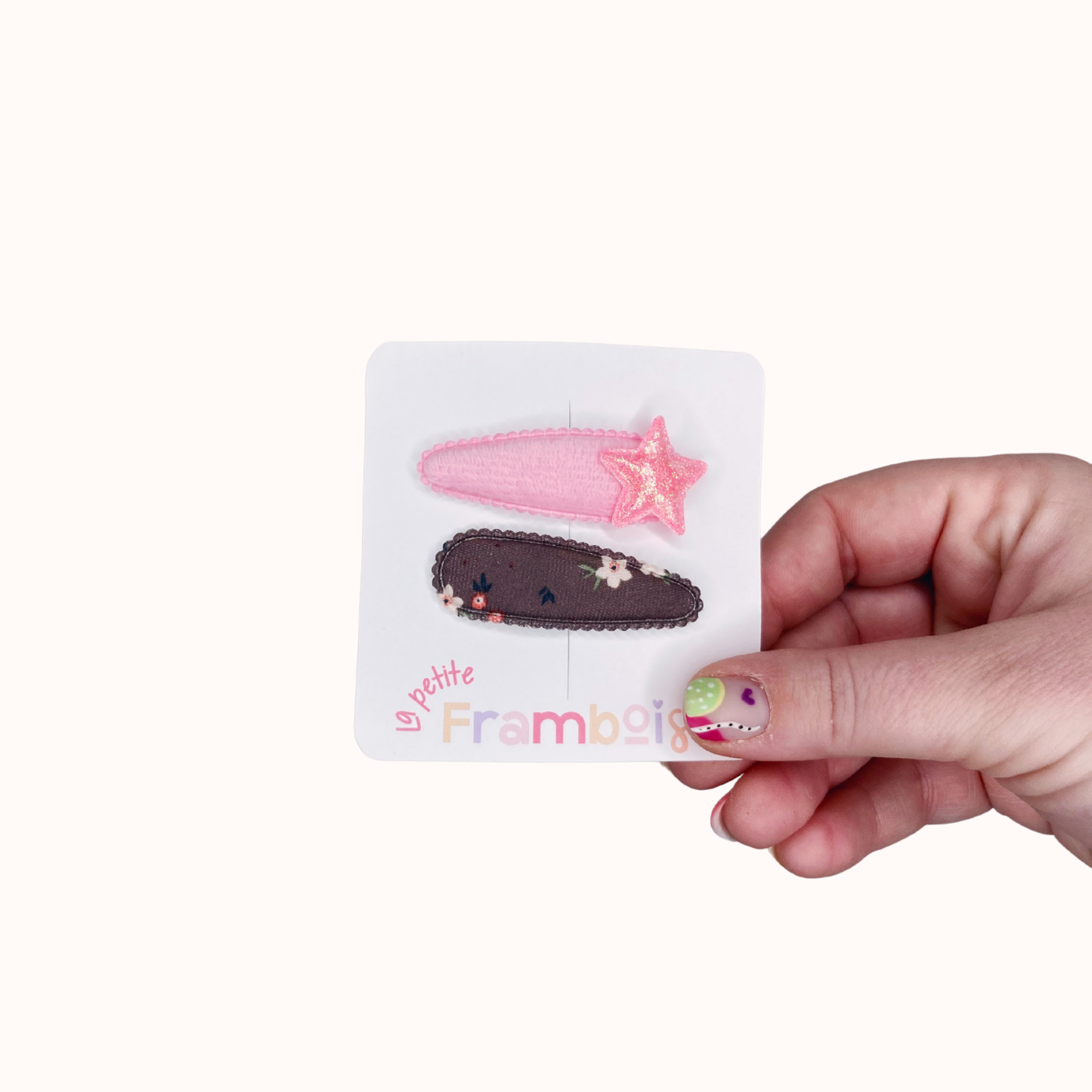Lot de 2 Pinces Clip en Tissu – #49