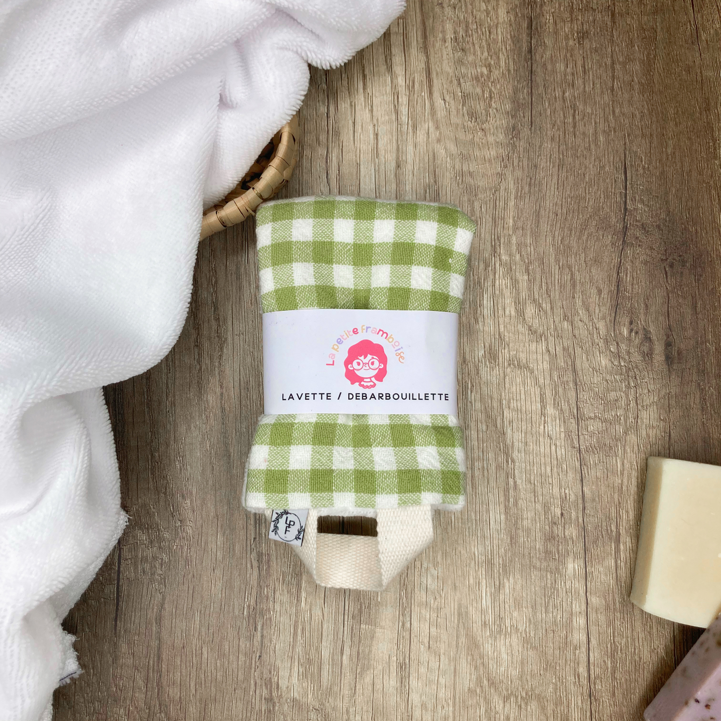 Serviette/Débarbouillette Multi-Usage - Vichy vert pomme