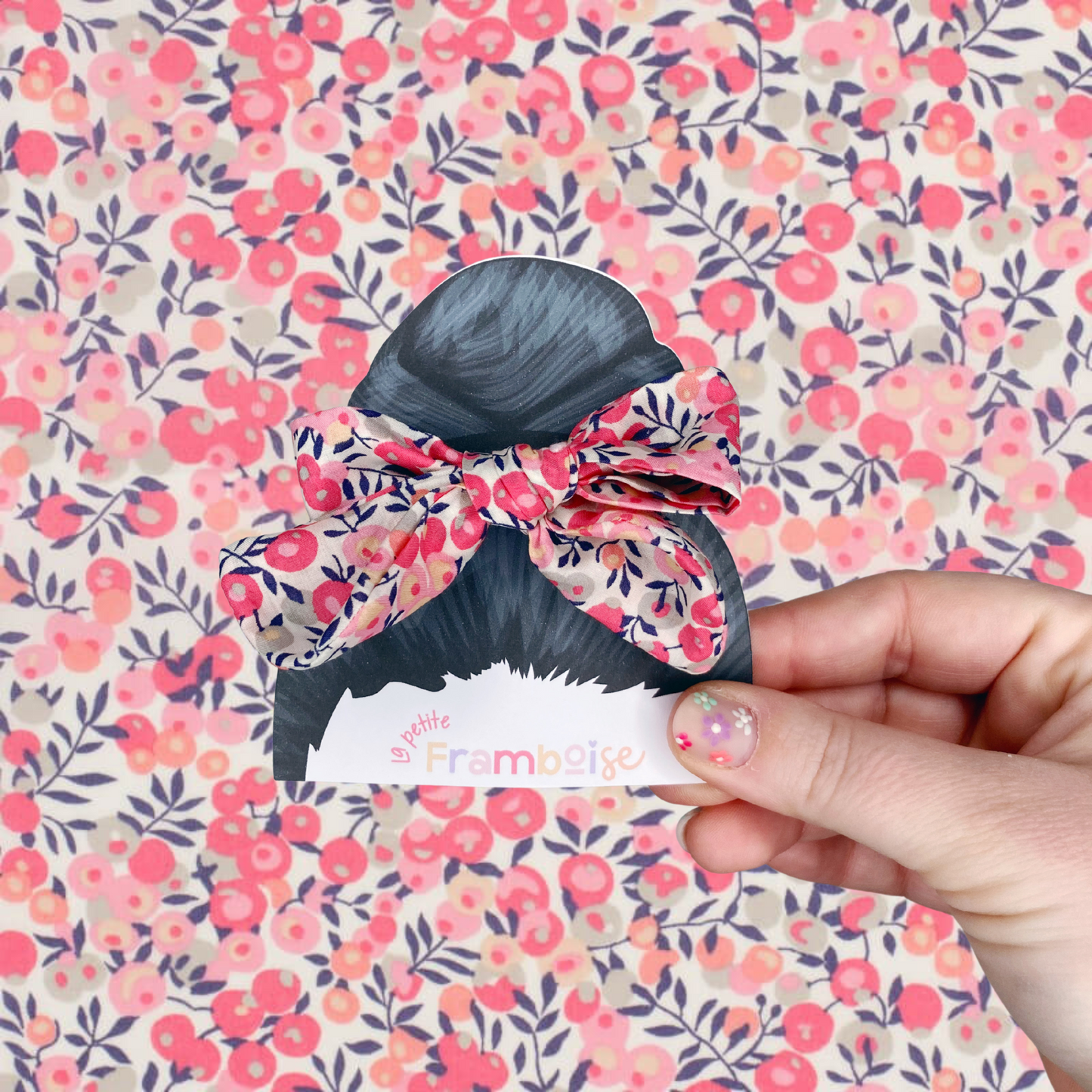 Élastique Nœud - Liberty rose